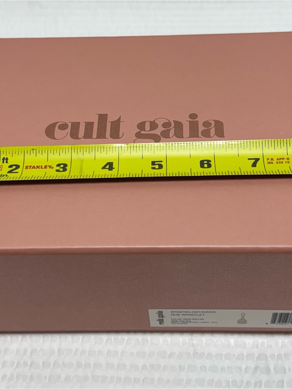 Cult Gaia Dusty Rose Box with Logo EMPTY BOX 9 x 6 - Picture 7 of 8
